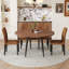Ensemble de table de salle à manger extensible de 42 à 54 po avec chaises rembourrées confortables-115748085-115988749
