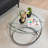 Dimitri Galaxy Tempered Glass Round Coffee Table-565745789
