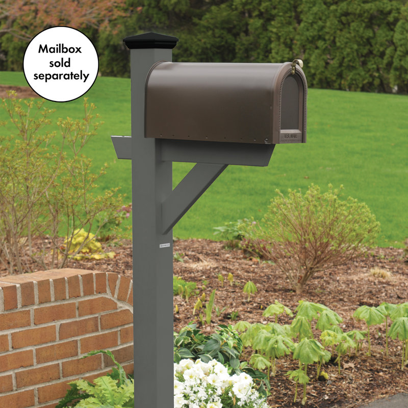 Eggers 76.8'' H Square Standard Post, Coastal Teak