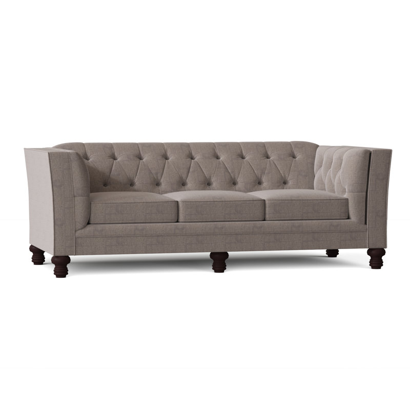 Kirtin Upholstered 89'' Sofa, Macarena Gravel
