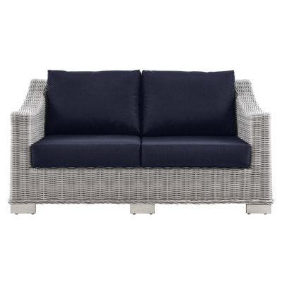 Modway Conway Outdoor Patio Wicker Rattan Loveseat by Modway