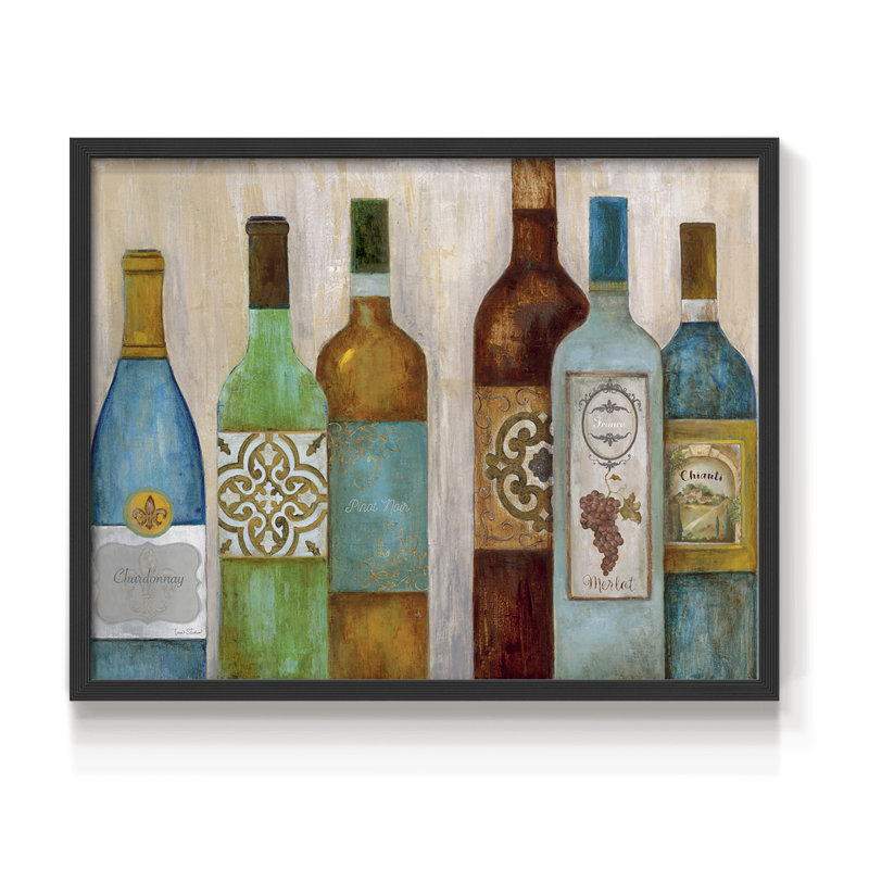 Dégustation de vin - Impression encadrée - Restickable, H 8 po x l 10 po, Noir, noir, noir, noir