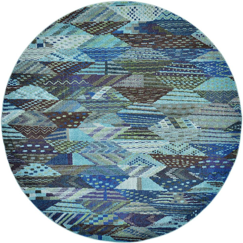 Sierra Abstract Indoor Rug, Round 6'