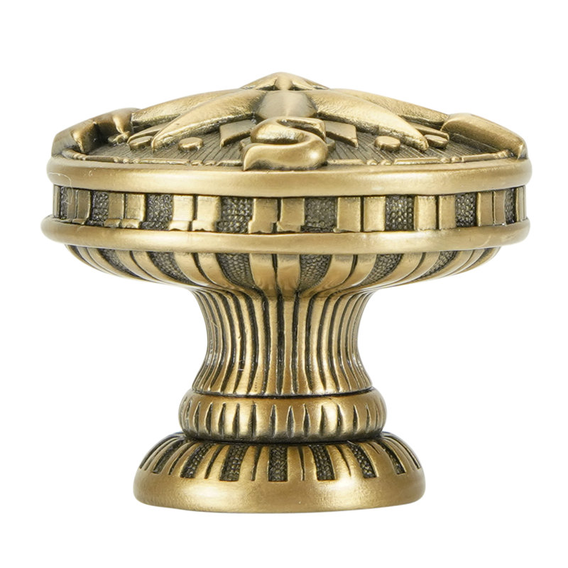YACHT CLUB COMPASS KNOB, Museum Gold