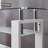 MDF Console Table, Tempered Glass Top, Modern Foyer Area Table-97814282