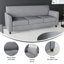 Canapé LeatherSoft Statice Series-441518494-490870609
