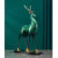 Figurine de cerf moderne entièrement minimaliste plaquée or