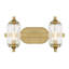 Éclairage pour meuble-lavabo de salle de bain 2 lumières Nunley en laiton-2010786068-2010786069-2010786064
