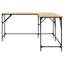 Aaina L-Shaped Metal Base Writing Desk-1064143272