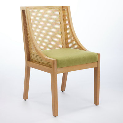 Rustic Wooden Style Rattan Dining Chairs