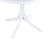 Table ronde moderne en polypropylène blanc 36 pouces