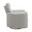 Sagen Gray Faux Leather Glider Recliner With Swivel