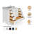 Flynt 43'' Solid Wood Single Bathroom Vanity in White, with 0.75'' Carrara Marble Top, Center, Rectangle Sink-134281717-64627191-134281719