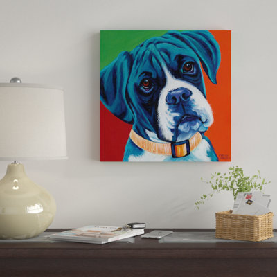 « jolie pups i », impression sur toile