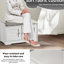 Banc de rangement pour chaussures 28,74 po avec armoire 2 portes