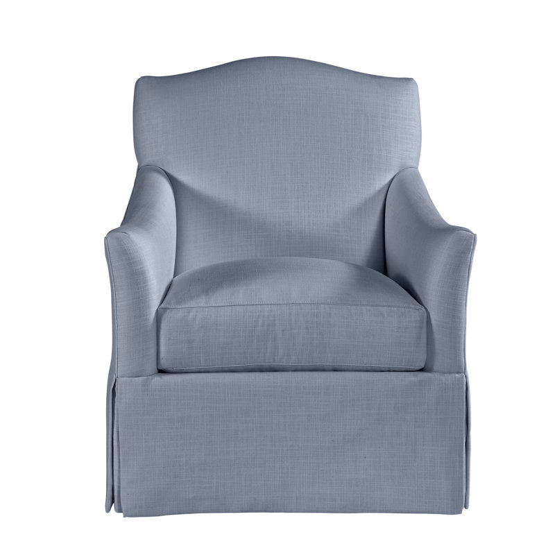 Fauteuil à housse large Florian, Bleu affinité