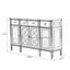 Buffet en bois massif noir-418704281