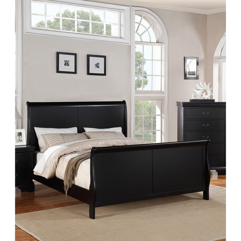 Mobilier de chambre à coucher Louis Phillippe, Grand, Espresso