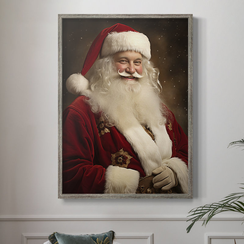 «Christmas Holiday Art CDXLIX», reproduction d'art encadrée - bois massif, H 15 po x l 12 po