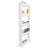 Lavish Home Slim Rolling Storage Cart - 5-Tier Utility Cart with Wheels for Bathroom, Kitchen, and Laundry Room - Bathroom Shelves