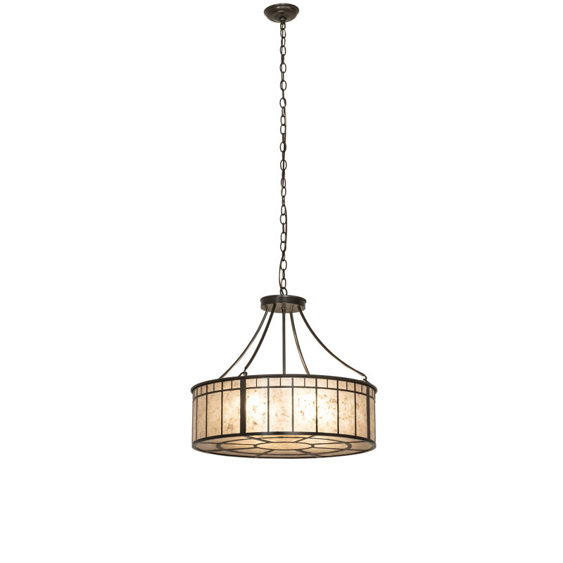 24" Wide Glendale Mission Inverted Pendant