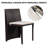 2 - Person Metal Patio Dining Set with Square Table , Cushions Included