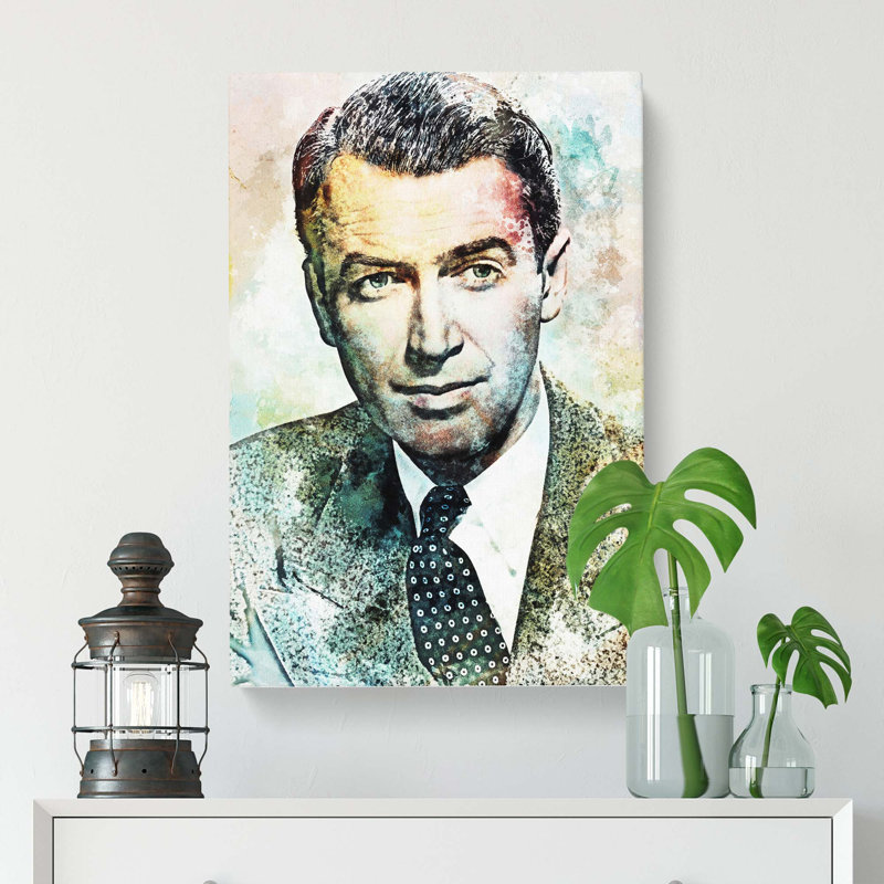 James Stewart In Abstract - Wrapped Canvas, 91cm H x 60cm W x 3cm D
