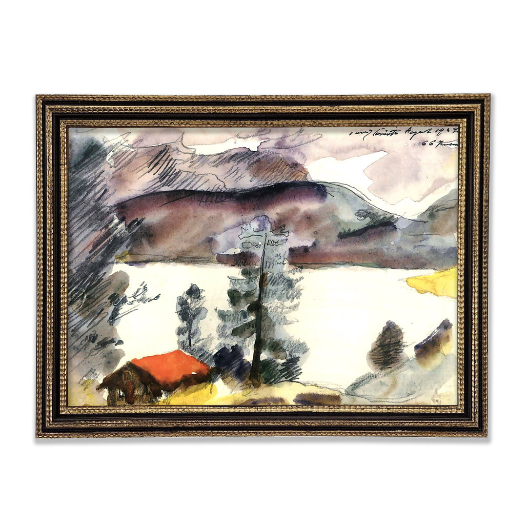 Gerahmtes Wandbild Walchensee 7 von Lovis Corinth