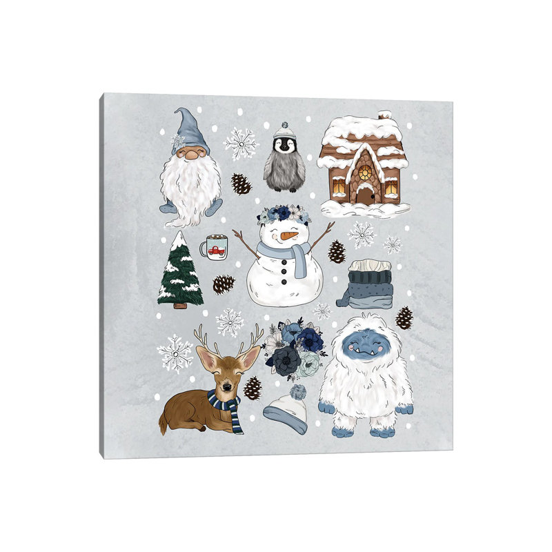 Frosty Feels by Katie Bryant - Wrapped Canvas Gallery-Wrapped Canvas Giclée, 30.48 cm H x 30.48 cm W