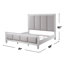 Lit tapissier standard gris Dwerg-1161444957