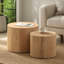 Ensemble de 2 tables basses rondes en bois Nesting-148540117-148540126-148540140
