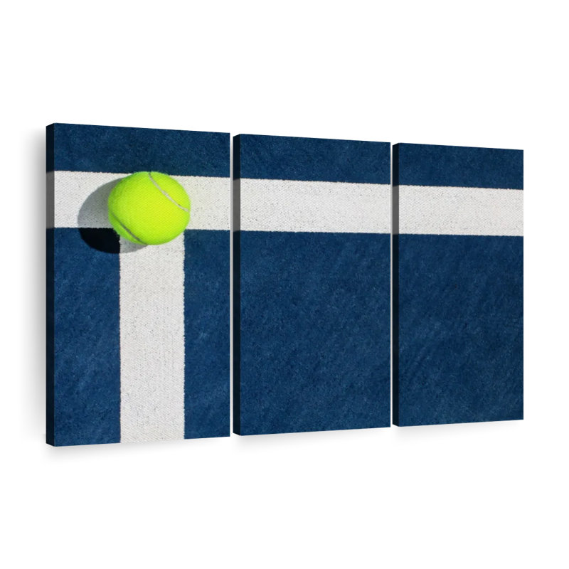 «Tennis Court Line» sur toile, H 28 po x l 45 po x P 1,25 po
