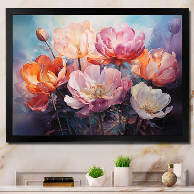 Tulips Bouquet Romantic Impression II - Floral Wall Art Living Room58