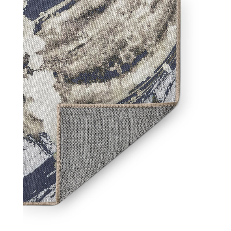 Tapis Eslee avec envers antidérapant, Carré 7 pi