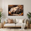 «Dogs Labrador Retriever», art mural en métal noir-1701887684