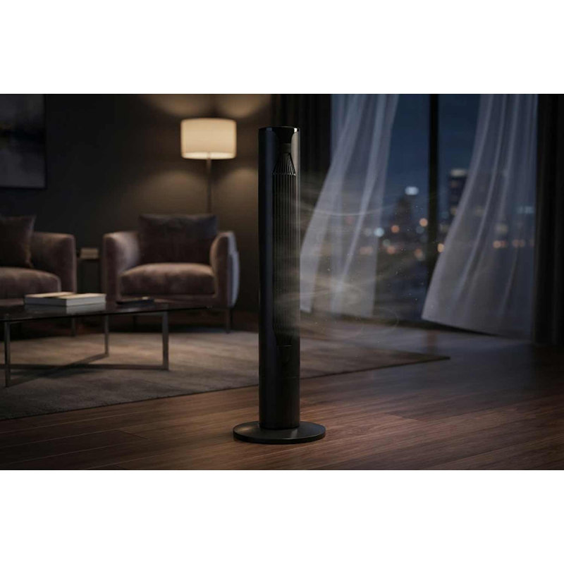42" Tower Fan Black With Remote Control  ETL Certified
