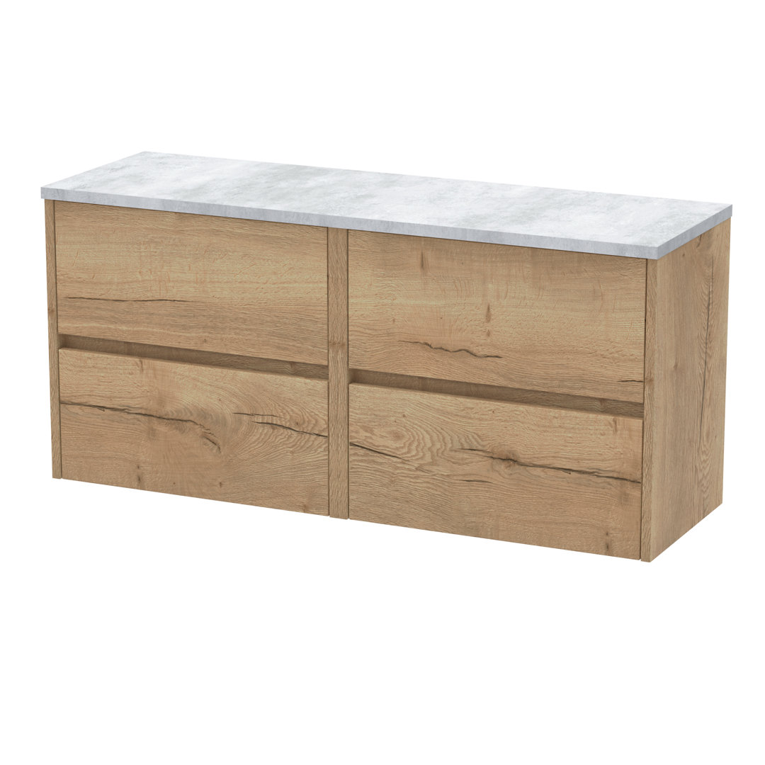 Havana 120.5cm Double Bathroom Vanity Base Only