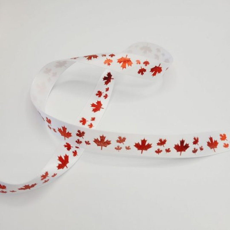 0.63'' Fabric Plants & Flowers Shatterproof Ribbon