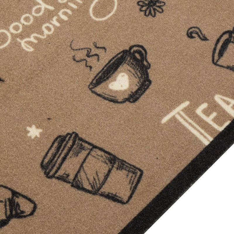 Snyderville Kitchen Mat, dark brown, 45 x 150 cm