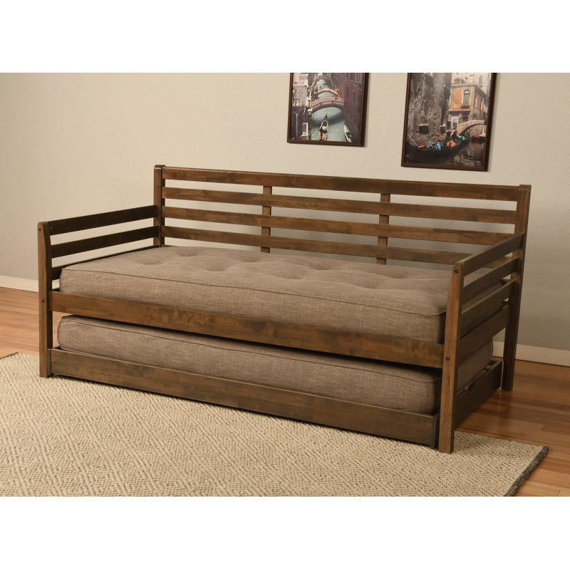 Alhamdi Boho Daybed & Pop-Up Bed with Mattresses | Wayfair