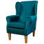 Pink Velvet Wingback Armchair
