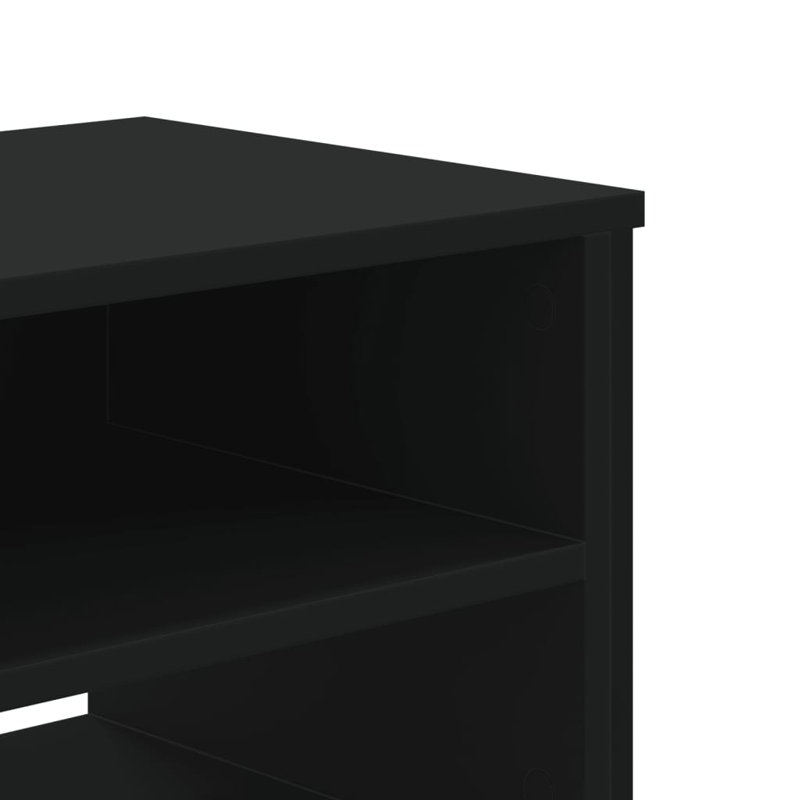 Andan Unfinished TV Stand, Black, 180cm