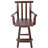 Rustic Bar Stool - Fir Wood Construction-514520133