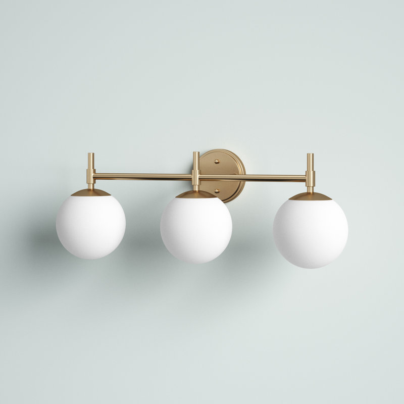 Aparicio Dimmable Bathroom Vanity Light, Modern Gold, 3
