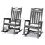 Ensemble de 2 chaises berçantes d'extérieur-628964546