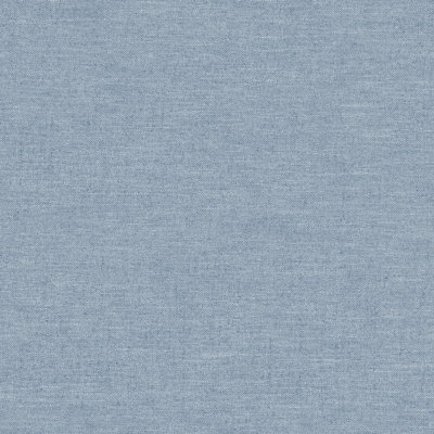 Chambray Light Blue Fabric Weave Wallpaper