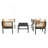 Multi-Person Outdoor Sofa Combination With A Table, Suitable For Garden, Backyard And Balconies-1894809406