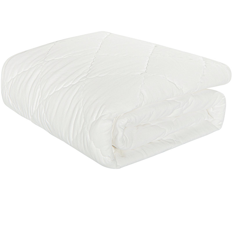 1 édredon pour tout-petits, couverture matelassée en duvet synthétique de couleur unie, 43 x 60 pouces - NTBAY, Blanc