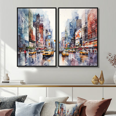Times Square New York Cityscape I - Décoration murale traditionnelle
