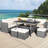 9 - Person Patio Conversation Set with Cushions-1473695853